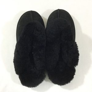 Ladies Bedroom Slippers Shoe Faux Fur Lined Size 6